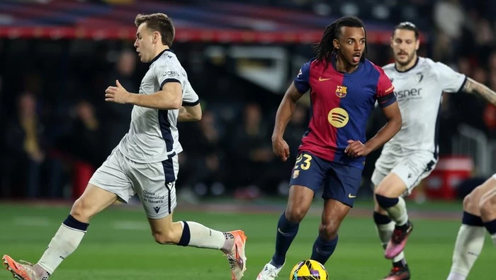 Amarah Jules Kounde Usai Laga Barcelona Vs Osasuna